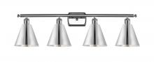 Innovations Lighting 516-4W-PC-MBC-8-PC - Berkshire - 4 Light - 38 inch - Polished Chrome - Bath Vanity Light