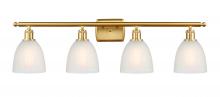  516-4W-SG-G381 - Castile - 4 Light - 36 inch - Satin Gold - Bath Vanity Light