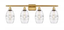 Innovations Lighting 516-4W-SG-G557-6CL - Vaz - 4 Light - 36 inch - Satin Gold - Bath Vanity Light