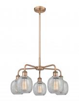 Innovations Lighting 516-5CR-AC-G105 - Belfast - 5 Light - 24 inch - Antique Copper - Chandelier