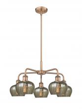 Innovations Lighting 516-5CR-AC-G96 - Fenton - 5 Light - 25 inch - Antique Copper - Chandelier