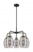 Innovations Lighting 516-5CR-BAB-G557-6SM - Vaz - 5 Light - 24 inch - Black Antique Brass - Chandelier