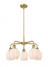  516-5CR-BB-G461-6 - Norfolk - 5 Light - 24 inch - Brushed Brass - Chandelier