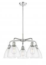 Innovations Lighting 516-5CR-PC-GBD-752 - Bristol - 5 Light - 26 inch - Polished Chrome - Chandelier