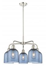  516-5CR-PN-G558-6BL - Bella - 5 Light - 24 inch - Polished Nickel - Chandelier