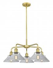 Innovations Lighting 516-5CR-SG-G132 - Orwell - 5 Light - 26 inch - Satin Gold - Chandelier