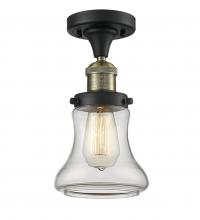 Innovations Lighting 517-1CH-BAB-G192 - Bellmont - 1 Light - 6 inch - Black Antique Brass - Semi-Flush Mount