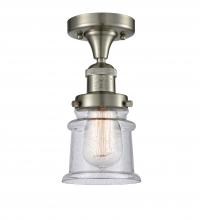 Innovations Lighting 517-1CH-SN-G184S - Canton - 1 Light - 6 inch - Brushed Satin Nickel - Semi-Flush Mount