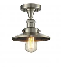 Innovations Lighting 517-1CH-SN-M2 - Railroad - 1 Light - 7 inch - Brushed Satin Nickel - Semi-Flush Mount