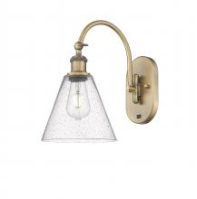 Innovations Lighting 518-1W-BB-GBC-84 - Berkshire - 1 Light - 8 inch - Brushed Brass - Sconce