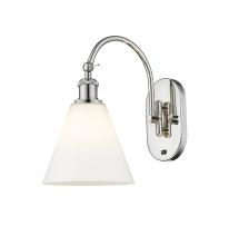 Innovations Lighting 518-1W-PN-GBC-81 - Berkshire - 1 Light - 8 inch - Polished Nickel - Sconce