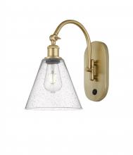 Innovations Lighting 518-1W-SG-GBC-84 - Berkshire - 1 Light - 8 inch - Satin Gold - Sconce