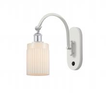 Innovations Lighting 518-1W-WPC-G341 - Hadley - 1 Light - 5 inch - White Polished Chrome - Sconce