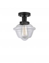 Innovations Lighting 616-1F-BK-G532 - Oxford - 1 Light - 7 inch - Matte Black - Semi-Flush Mount