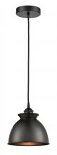 Innovations Lighting 616-1P-BK-M14-BK - Adirondack - 1 Light - 8 inch - Matte Black - Cord hung - Mini Pendant