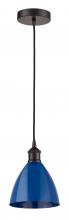 Innovations Lighting 616-1P-OB-MBD-75-BL-LED - Plymouth - 1 Light - 8 inch - Oil Rubbed Bronze - Cord hung - Mini Pendant