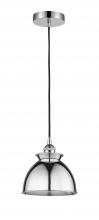 Innovations Lighting 616-1P-PC-M14-PC - Adirondack - 1 Light - 8 inch - Polished Chrome - Cord hung - Mini Pendant