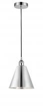 Innovations Lighting 616-1P-PC-MBC-8-PC - Berkshire - 1 Light - 8 inch - Polished Chrome - Cord hung - Mini Pendant