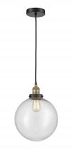 Innovations Lighting 616-1PH-BAB-G204-12 - Beacon - 1 Light - 12 inch - Black Antique Brass - Cord hung - Mini Pendant