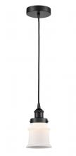 Innovations Lighting 616-1PH-BK-G181S - Canton - 1 Light - 5 inch - Matte Black - Cord hung - Mini Pendant