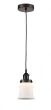 Innovations Lighting 616-1PH-OB-G181S - Canton - 1 Light - 5 inch - Oil Rubbed Bronze - Cord hung - Mini Pendant