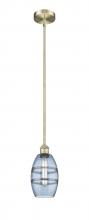  616-1S-AB-G557-6BL - Vaz - 1 Light - 6 inch - Antique Brass - Cord hung - Mini Pendant