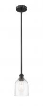 Innovations Lighting 616-1S-BK-G558-6CL - Bella - 1 Light - 6 inch - Matte Black - Cord hung - Mini Pendant