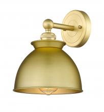 Innovations Lighting 616-1W-SG-M14-SG - Adirondack - 1 Light - 8 inch - Satin Gold - Sconce