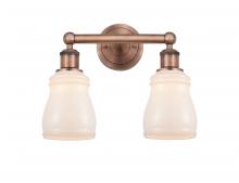 Innovations Lighting 616-2W-AC-G391 - Ellery - 2 Light - 14 inch - Antique Copper - Bath Vanity Light