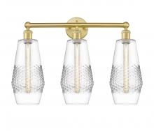 Innovations Lighting 616-3W-SG-G682-7 - Windham - 3 Light - 25 inch - Satin Gold - Bath Vanity Light