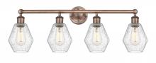  616-4W-AC-G654-6 - Cindyrella - 4 Light - 33 inch - Antique Copper - Bath Vanity Light