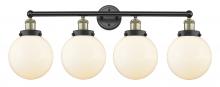 Innovations Lighting 616-4W-BAB-G201-8 - Beacon - 4 Light - 35 inch - Black Antique Brass - Bath Vanity Light