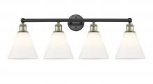 Innovations Lighting 616-4W-BAB-GBC-81 - Berkshire - 4 Light - 35 inch - Black Antique Brass - Bath Vanity Light