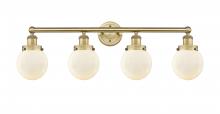 Innovations Lighting 616-4W-BB-G201-6 - Beacon - 4 Light - 33 inch - Brushed Brass - Bath Vanity Light