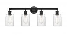  616-4W-BK-G342 - Hadley - 4 Light - 32 inch - Matte Black - Bath Vanity Light