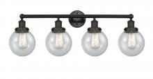 Innovations Lighting 616-4W-OB-G204-6 - Beacon - 4 Light - 33 inch - Oil Rubbed Bronze - Bath Vanity Light