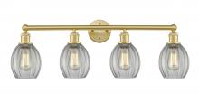  616-4W-SG-G82 - Eaton - 4 Light - 33 inch - Satin Gold - Bath Vanity Light