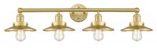 Innovations Lighting 616-4W-SG-M4-SG - Edison - 4 Light - 35 inch - Satin Gold - Bath Vanity Light