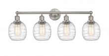 Innovations Lighting 616-4W-SN-G1013 - Belfast - 4 Light - 33 inch - Brushed Satin Nickel - Bath Vanity Light