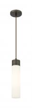  617-1P-OB-G617-11WH - Boreas - 1 Light - 3 inch - Oil Rubbed Bronze - Cord Hung - Mini Pendant