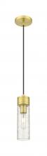 Innovations Lighting 617-1P-SG-G617-8DE - Boreas - 1 Light - 3 inch - Satin Gold - Cord Hung - Mini Pendant