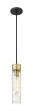 Innovations Lighting 617-1S-BAB-G617-11DE - Boreas - 1 Light - 3 inch - Black Antique Brass - Stem Hung - Mini Pendant