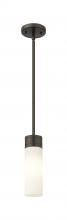  617-1S-OB-G617-8SWH - Boreas - 1 Light - 3 inch - Oil Rubbed Bronze - Stem Hung - Mini Pendant