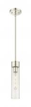  617-1S-PN-G617-11SDY - Boreas - 1 Light - 3 inch - Polished Nickel - Stem Hung - Mini Pendant