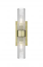  617-2W-AB-G617-8SCL - Boreas - 2 Light - 18 inch - Antique Brass - Bath Vanity Light