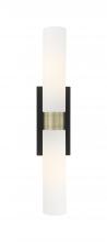 Innovations Lighting 617-2W-BAB-G617-11WH - Boreas - 2 Light - 24 inch - Black Antique Brass - Bath Vanity Light