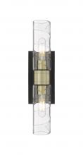  617-2W-BAB-G617-8DE - Boreas - 2 Light - 18 inch - Black Antique Brass - Bath Vanity Light