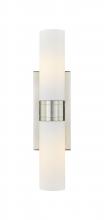 Innovations Lighting 617-2W-SN-G617-8WH - Boreas - 2 Light - 18 inch - Satin Nickel - Bath Vanity Light