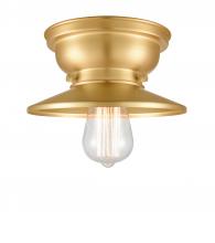 Innovations Lighting 623-1F-SG-M4-SG - Railroad - 1 Light - 8 inch - Satin Gold - Flush Mount