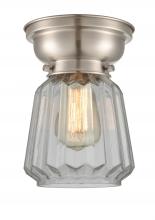 Innovations Lighting 623-1F-SN-G142 - Chatham - 1 Light - 7 inch - Brushed Satin Nickel - Flush Mount